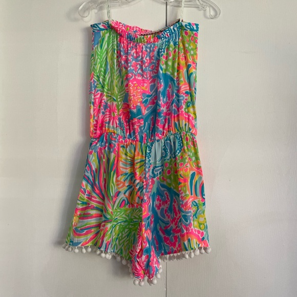 Lilly Pulitzer Daisy Strapless Romper - Picture 5 of 8